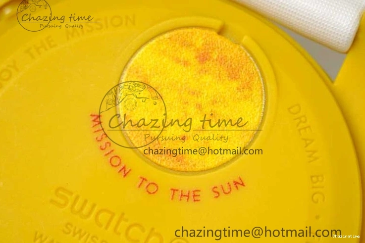 1223 Speedmaster Misson To The Sun 1:1 Best Edition Yellow Dial On Nylon Strap Quartz FlexibleFit 7855